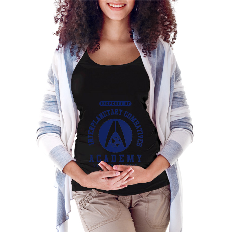 Interplanetary Combatives Academy  Mass Effect  Navy Maternity Scoop Neck T-shirt by cm-arts | Artistshot