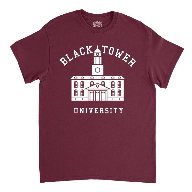 Black Tower University Classic T-shirt by ardylanda | Artistshot