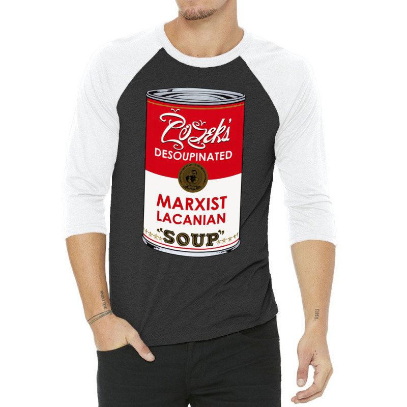 Zizeks Desoupinated Marxist Lacanian Soup 3/4 Sleeve Shirt | Artistshot