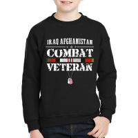 Iraq Afghanistan Combat Veteran Proud Army Military Vintage Premium T Youth Sweatshirt | Artistshot