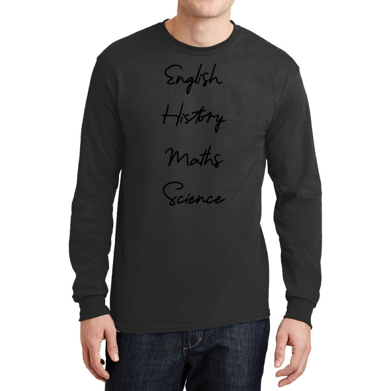 Subject Labels Long Sleeve Shirts | Artistshot