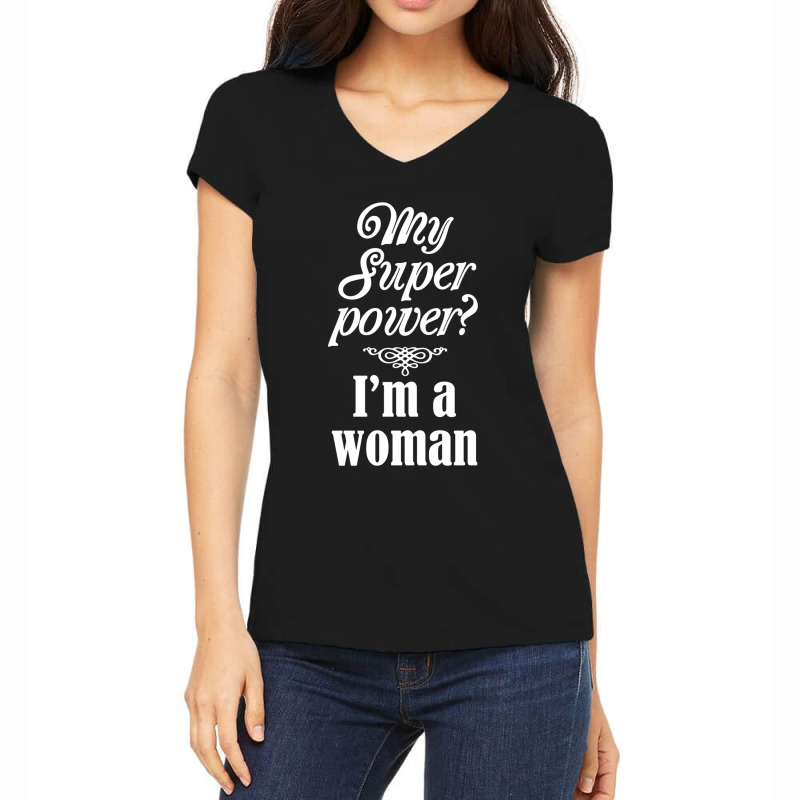 Super Woman Relaxed Fit Women's V-Neck T-Shirt by cm-arts | Artistshot