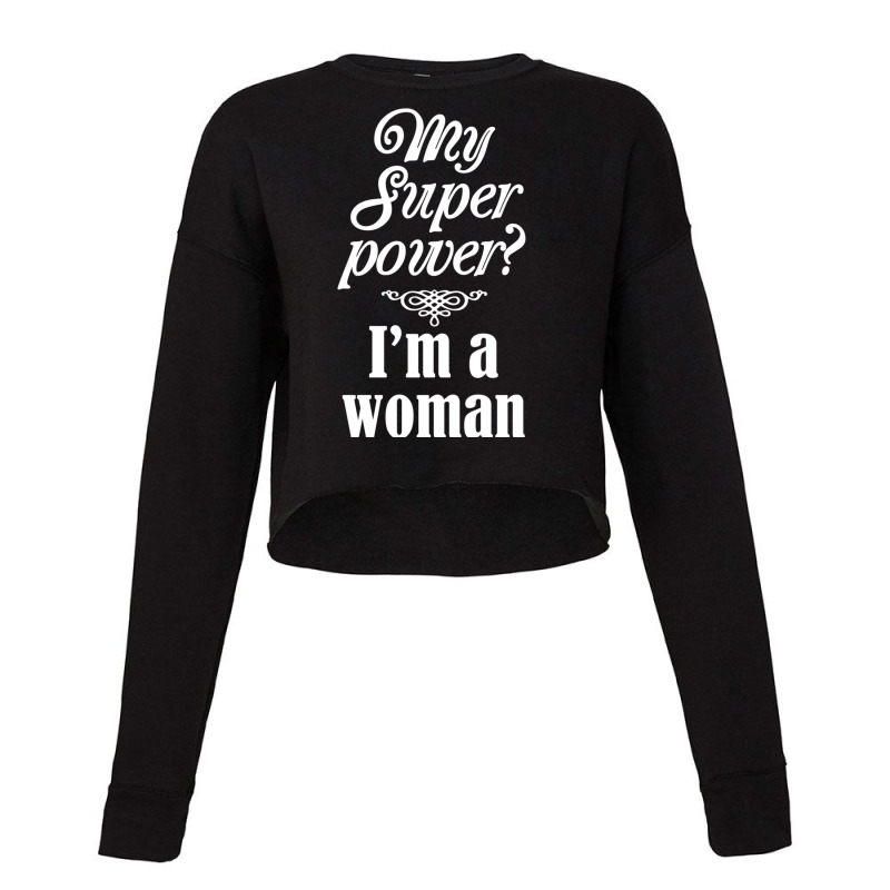 Super Woman Relaxed Fit Cropped Sweater by cm-arts | Artistshot