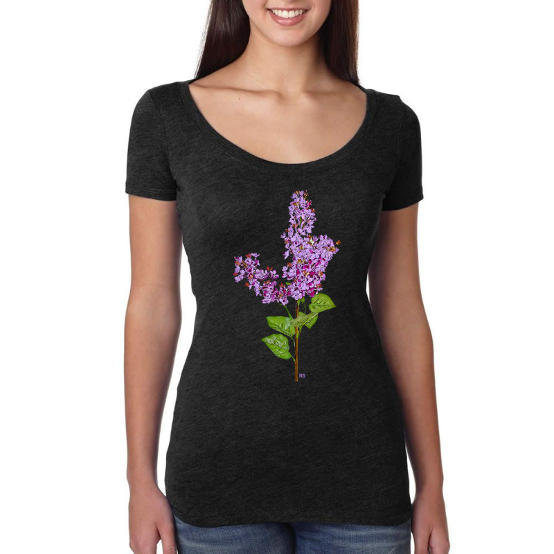 Under The Lilac Tree, I Was Hypnotized By A Strange Delight Women's Triblend Scoop T-shirt by cm-arts | Artistshot