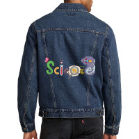 Subject Labels Science Men Denim Jacket | Artistshot