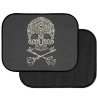 Skull And Two Keys Tshirt Classique Rear Car Mat | Artistshot