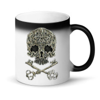 Skull And Two Keys Tshirt Classique Magic Mug | Artistshot