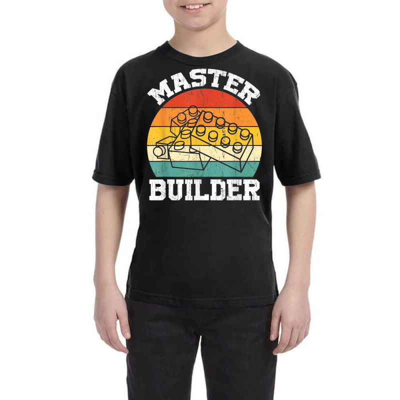 Master Builder Kids Building Blocks Brick Toy Master Builder T Shirt Youth Tee | Artistshot