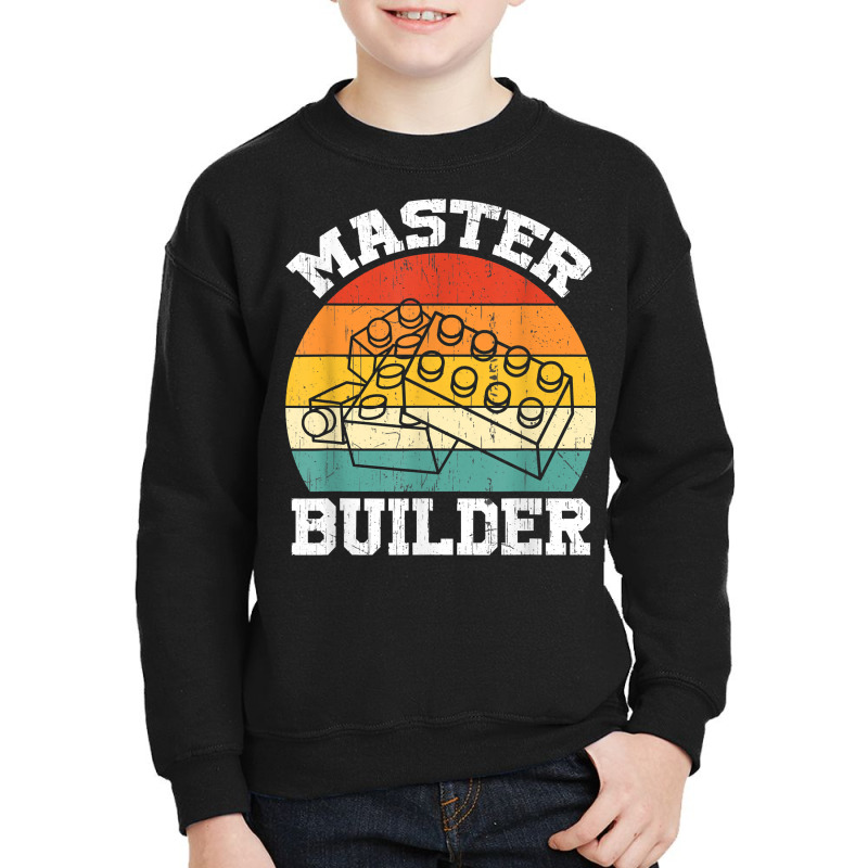 Master Builder Kids Building Blocks Brick Toy Master Builder T Shirt Youth Sweatshirt | Artistshot