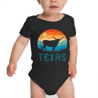 Texas Longhorn Cow Vintage Texan Cattle Herd Retro Lone Star Tank Top Baby Bodysuit | Artistshot