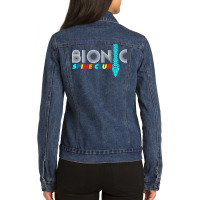 Spinal Fusion Back Spine Surgery  Bionic Spine Club T Shirt Ladies Denim Jacket | Artistshot