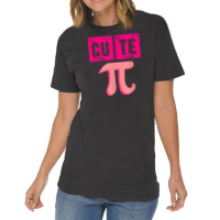 Cute Pie Pi Day Cutie Math Periodic Table Pink Math Teacher T Shirt Vintage T-shirt | Artistshot