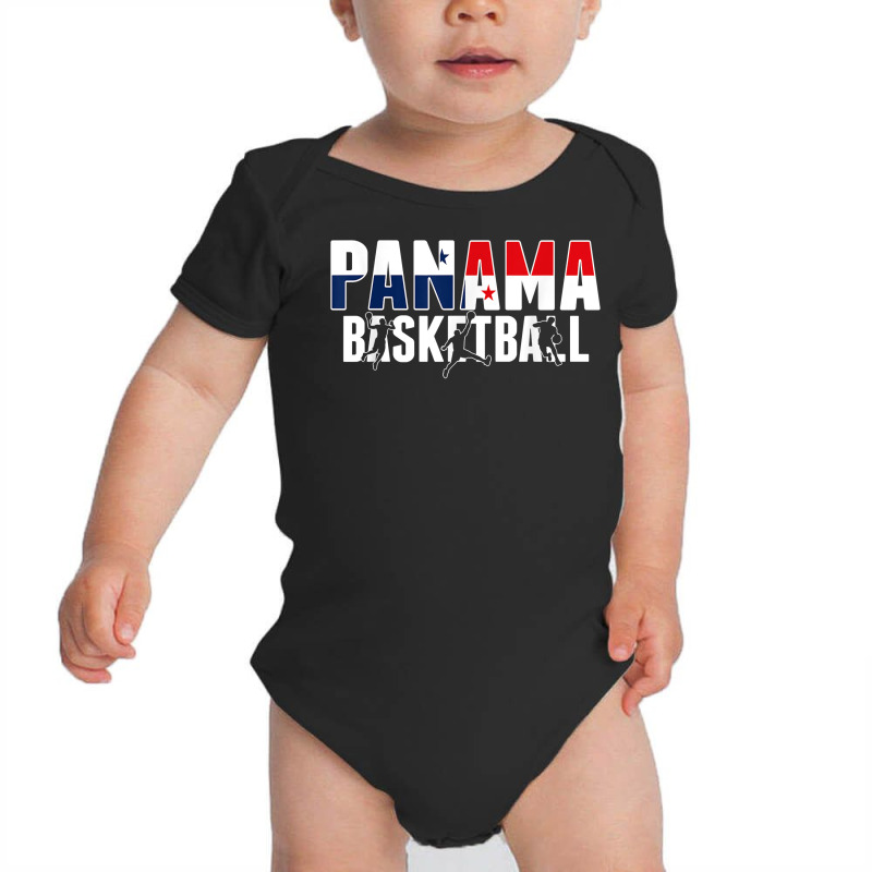 Panama Basketball Fans Jersey   Panamanian Flag Slam Dunk T Shirt Baby Bodysuit by cm-arts | Artistshot