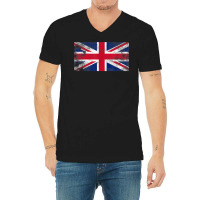 United Kingdom Jersey Love United Kingdom Flag Great Britain T Shirt V-neck Tee | Artistshot