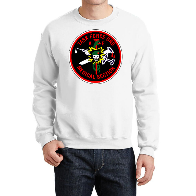 Vietnam War Macvsog Task Force 1 Medical Section Raglan Baseball Tee Crewneck Sweatshirt by sarlesfo | Artistshot