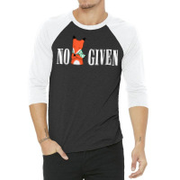 Womens No Fucks Given Rude Funny Adult Men Women Fox Gift V Neck T Shi 3/4 Sleeve Shirt | Artistshot