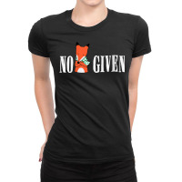 Womens No Fucks Given Rude Funny Adult Men Women Fox Gift V Neck T Shi Ladies Fitted T-shirt | Artistshot