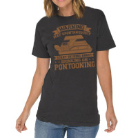 About Drinking On Pontooning Pontoon Boat Captain Long Sleeve T Shirt Vintage T-shirt | Artistshot