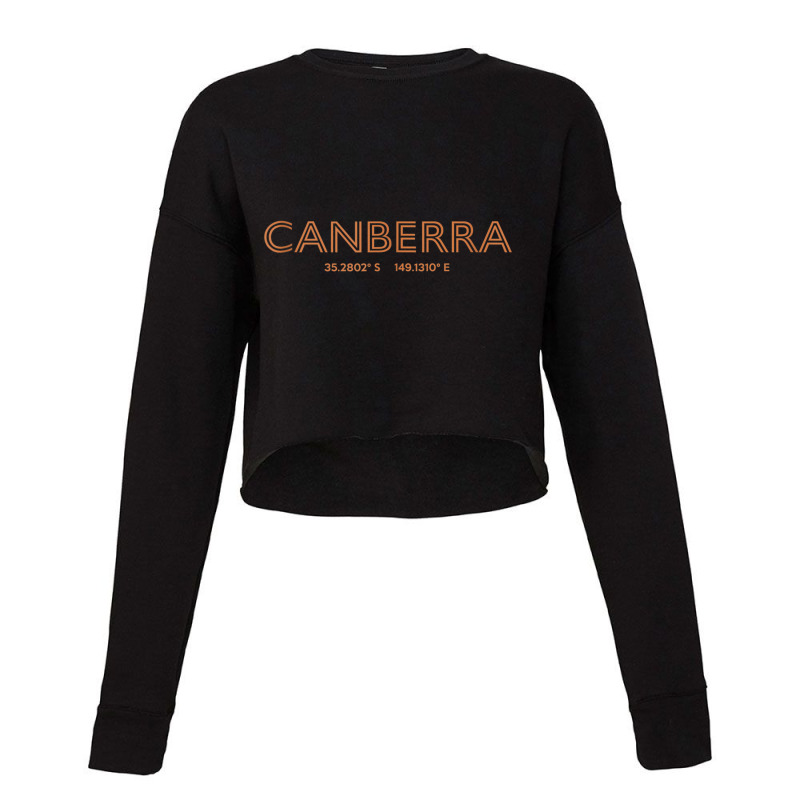 Australia City Coordinates   Canberra Tank Top Cropped Sweater by cm-arts | Artistshot