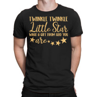 Baby Gender Reveal Twinkle Little A Star From God You Are T-shirt | Artistshot