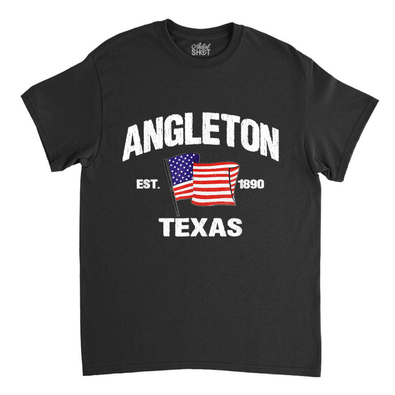 Angleton Texas Tx Usa Stars & Stripes Vintage Style Classic T-shirt by LUISRTORRES | Artistshot