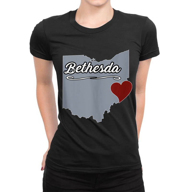 Bethesda   Ohio  Oh City State Usa   Cute Souvenir   Tank Top Ladies Fitted T-Shirt by cm-arts | Artistshot