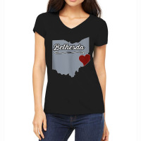 Bethesda   Ohio  Oh City State Usa   Cute Souvenir   Tank Top Women's V-neck T-shirt | Artistshot