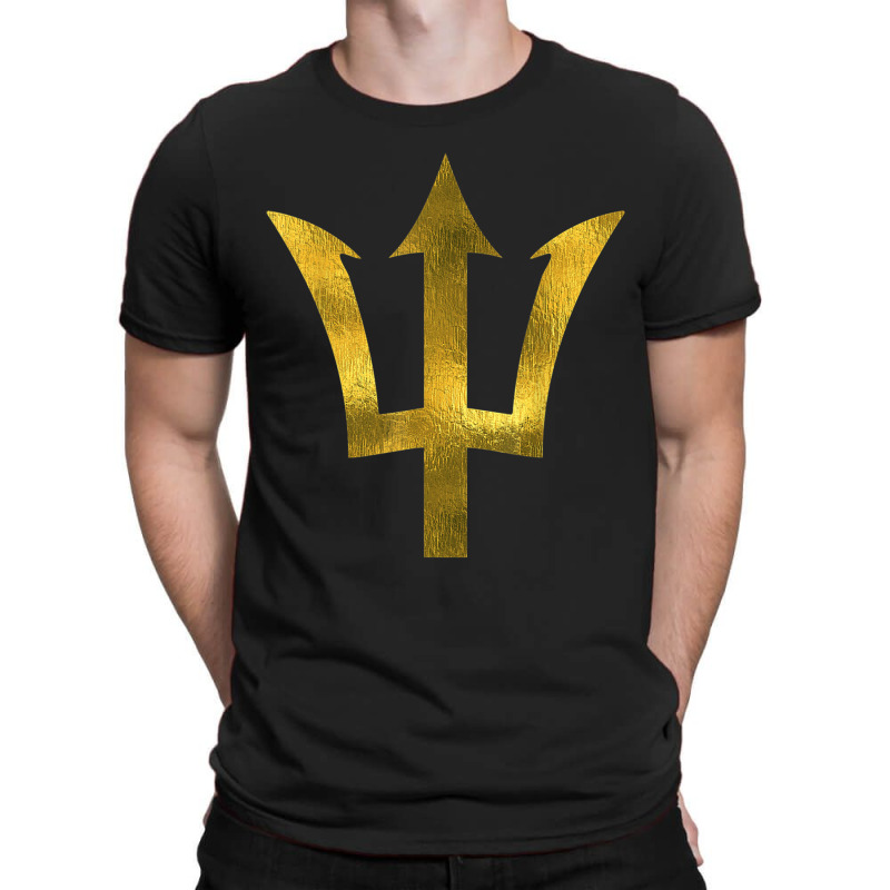 Bajan T  Barbados Tees Est 1966 Gold Trident T-shirt | Artistshot