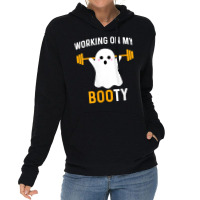 Womens Working On My Booty Funny Halloween Workout Gym Squat Tank Top Lightweight Hoodie | Artistshot