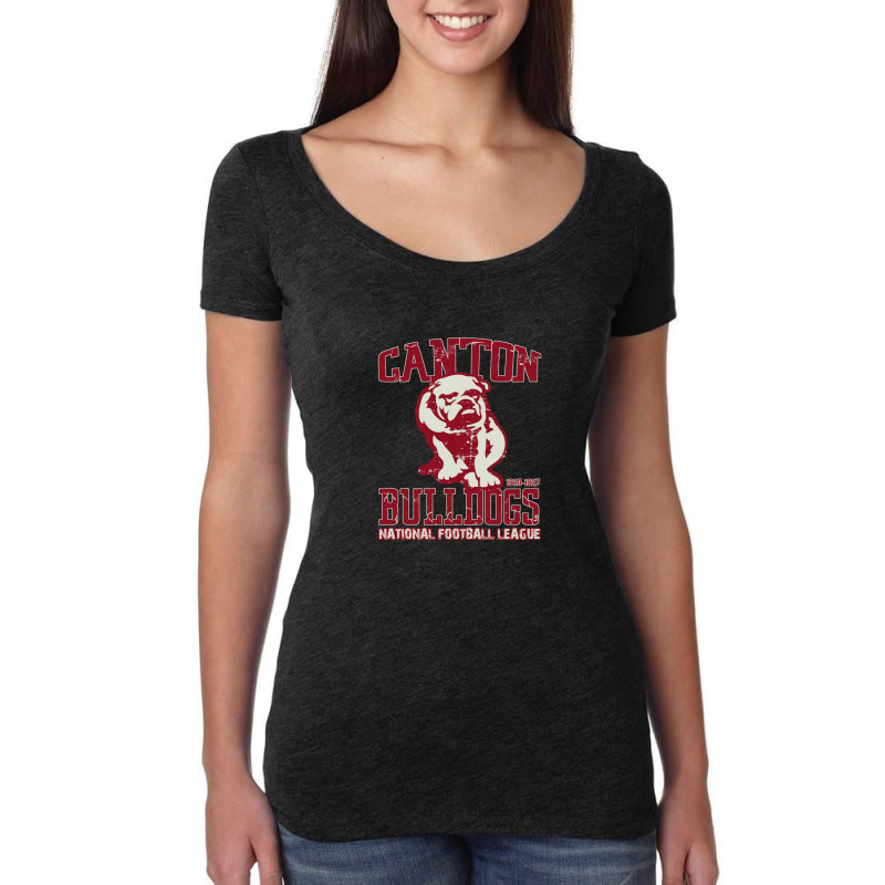 Canton Bulldogs Women's Triblend Scoop T-shirt | Artistshot