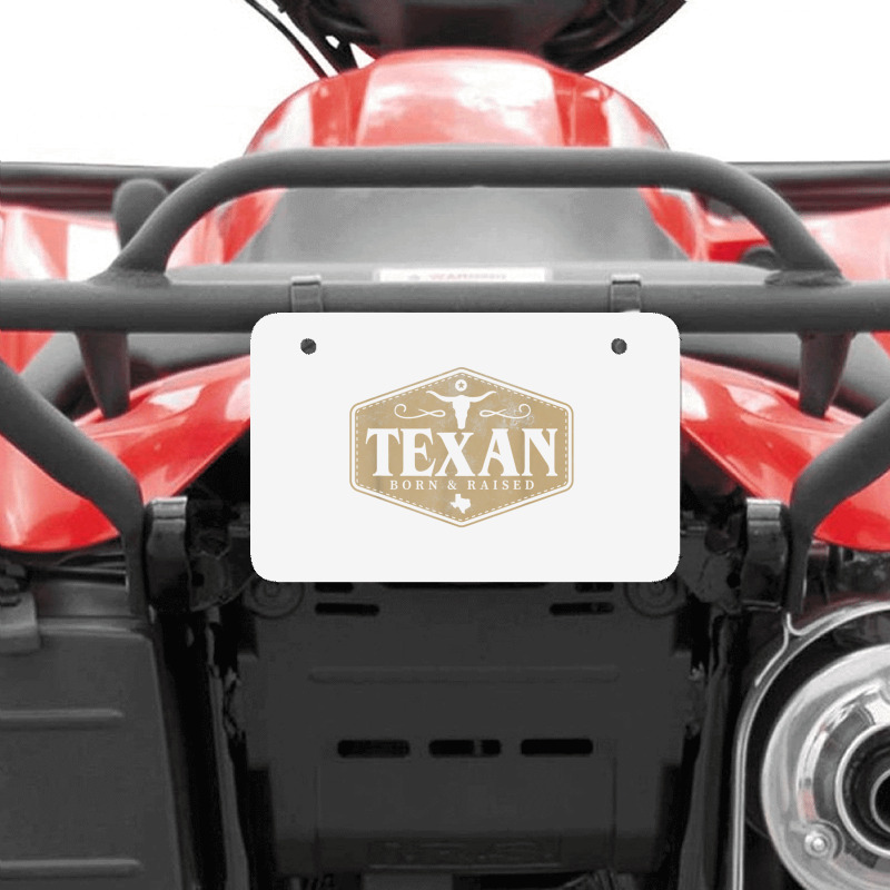 State Of Texas Raised Texan Native Boutique T Shirt Atv License Plate | Artistshot