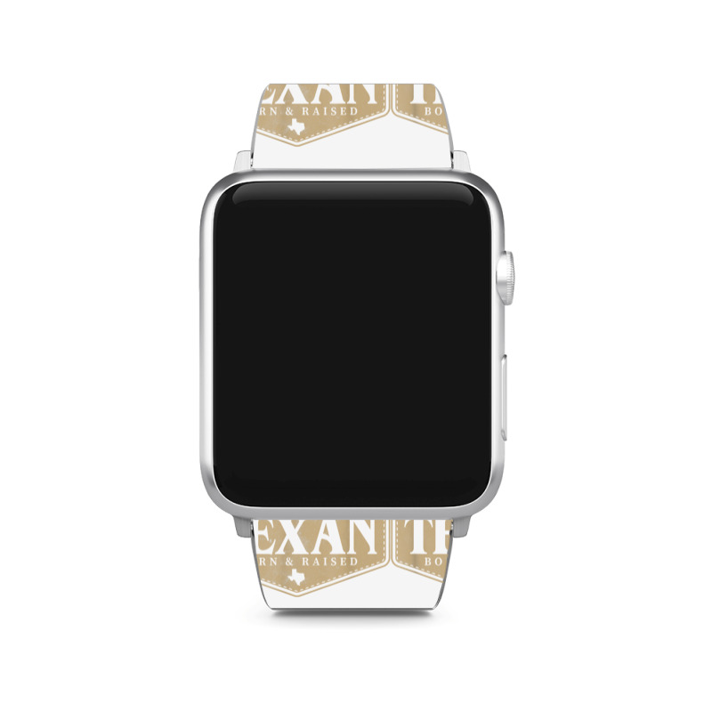 State Of Texas Raised Texan Native Boutique T Shirt Apple Watch Band | Artistshot