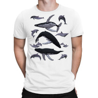 Whale Dolphin Vintage Ocean Life Preppy Marine Biologist Sweatshirt T-shirt | Artistshot