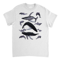 Whale Dolphin Vintage Ocean Life Preppy Marine Biologist Sweatshirt Classic T-shirt | Artistshot