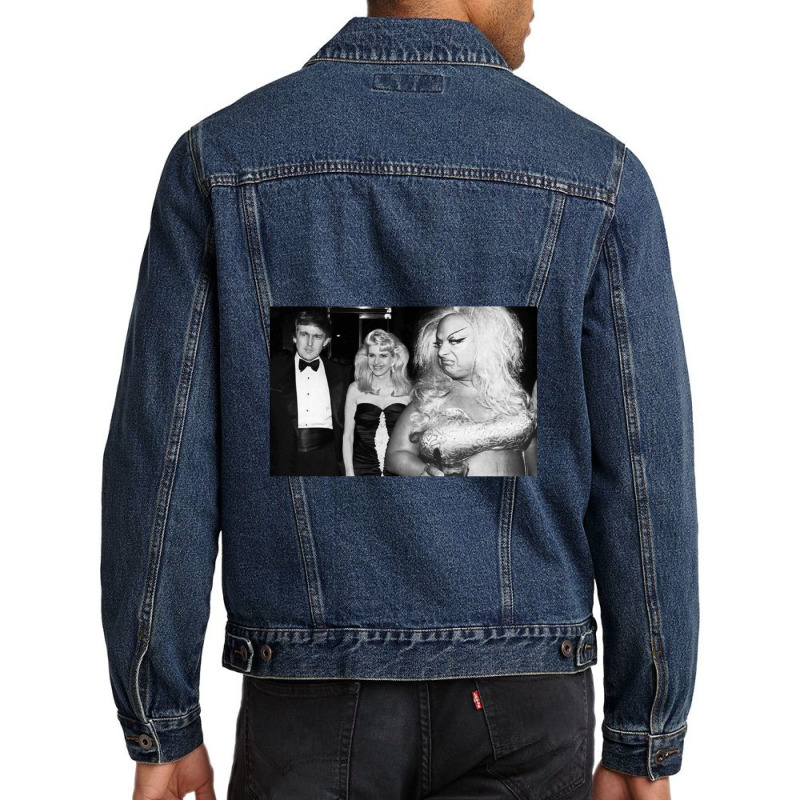 Divine Meets Trump Men Denim Jacket by ElenaMCartasegna | Artistshot