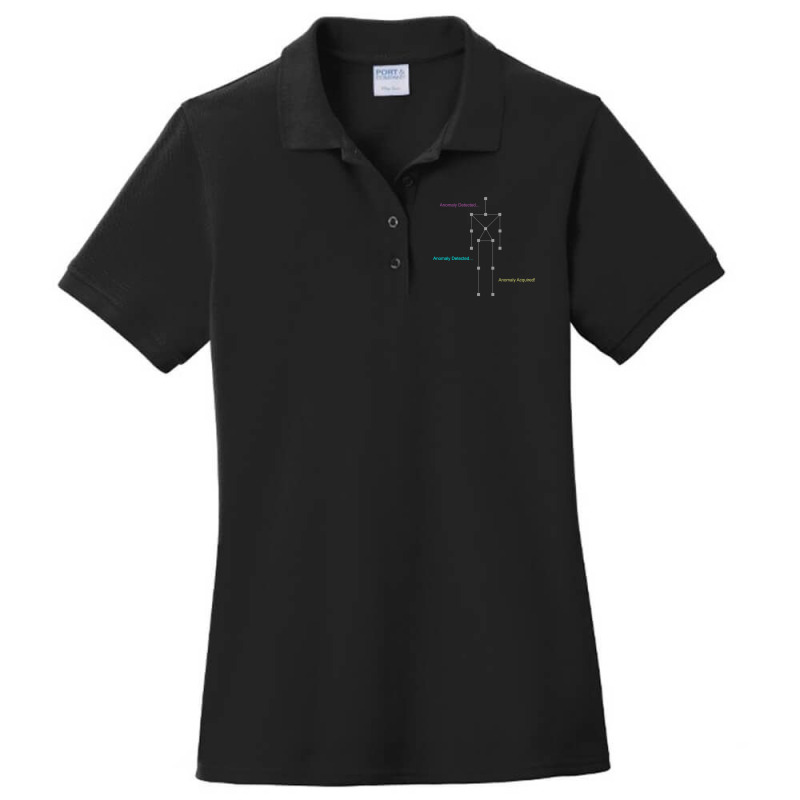 Anomaly Detected - Gray Ladies Polo Shirt by cm-arts | Artistshot