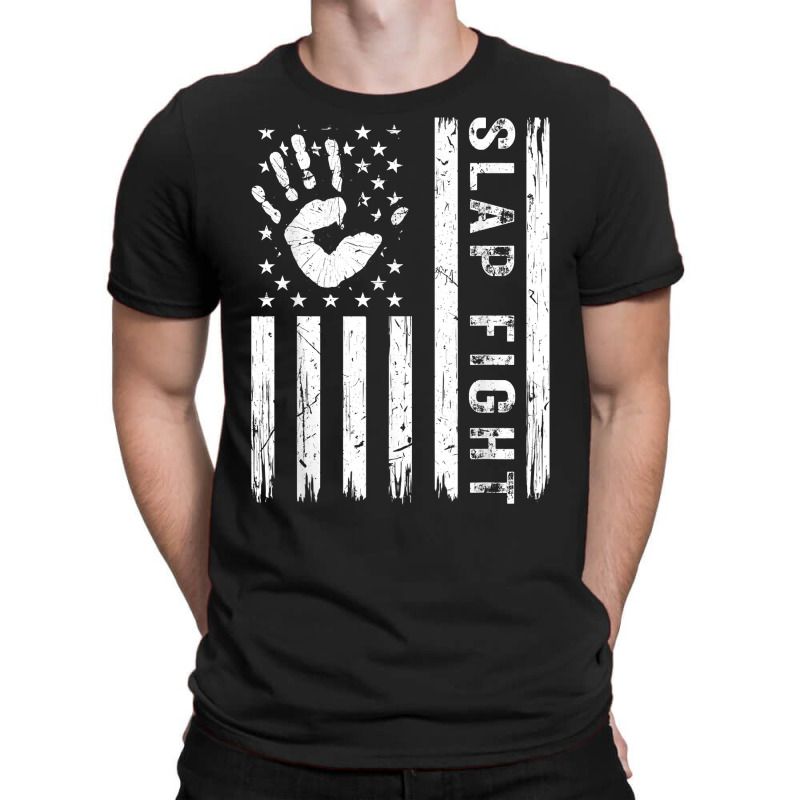 Slap Fight American Flag, Vintage Patriotic Slap Fighting T Shirt T-shirt | Artistshot