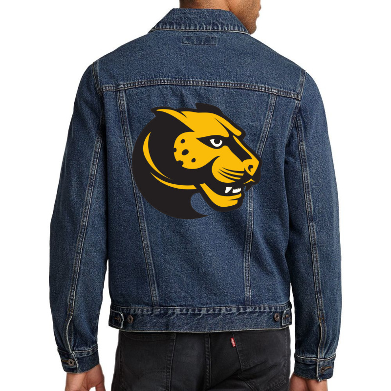 Wentworth Institute Of Technology Leopard Men Denim Jacket by cm-arts | Artistshot