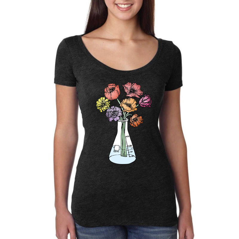 Erlenmeyer Bouquet Women's Triblend Scoop T-shirt by cm-arts | Artistshot