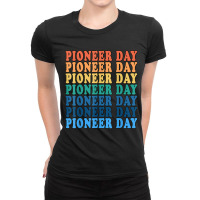 Men's And Women's Mormon Pioneers Day Celebration Retro Utah T Shirt Ladies Fitted T-shirt | Artistshot