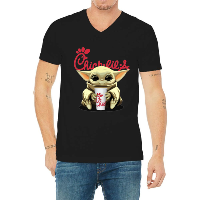 Baby Yoda V-neck Tee | Artistshot