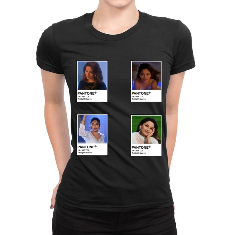 Pantone Madhuri Dixit (dil To Pagal Hai) Ladies Fitted T-Shirt by cm-arts | Artistshot