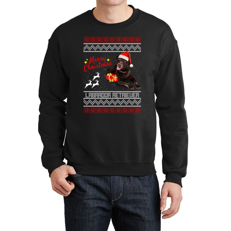 Merry Christmas Labrador Retriever Crewneck Sweatshirt | Artistshot