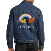 Funny Lion And King Classic Hakuna Matata Copy Men Denim Jacket | Artistshot