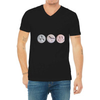 Ecstasy Dove Smiley V-neck Tee | Artistshot