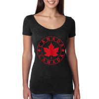 Canada Maple Leaf Flag Canadian Proud Canadian Tank Top Women's Triblend Scoop T-shirt | Artistshot