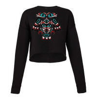 Alaska Native American Indian Tlingit Eagle Bear Clan Spirit Cropped Sweater | Artistshot