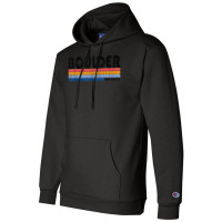 Vintage 1980s Style Boulder, Co Champion Hoodie | Artistshot