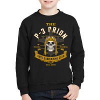 Vintage P 3 Orion Anti Submarine Naval Patrol Aircraft Skull T Shirt Youth Sweatshirt | Artistshot