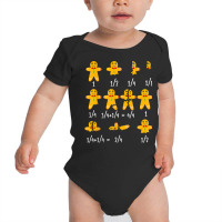 Math Christmas Shirt Teachers, Fractions Gingerbread Cookies T Shirt Baby Bodysuit | Artistshot